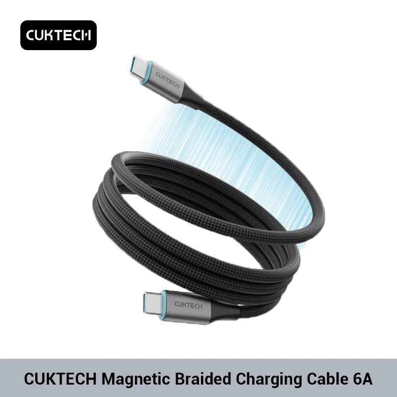 CUKTECH USB-C Cable 240W MAX 6A 1m 1.5m PD3.1 Phone Magnetic Charging Cable for Xiaomi Samsung iPhone MacBook Laptop
