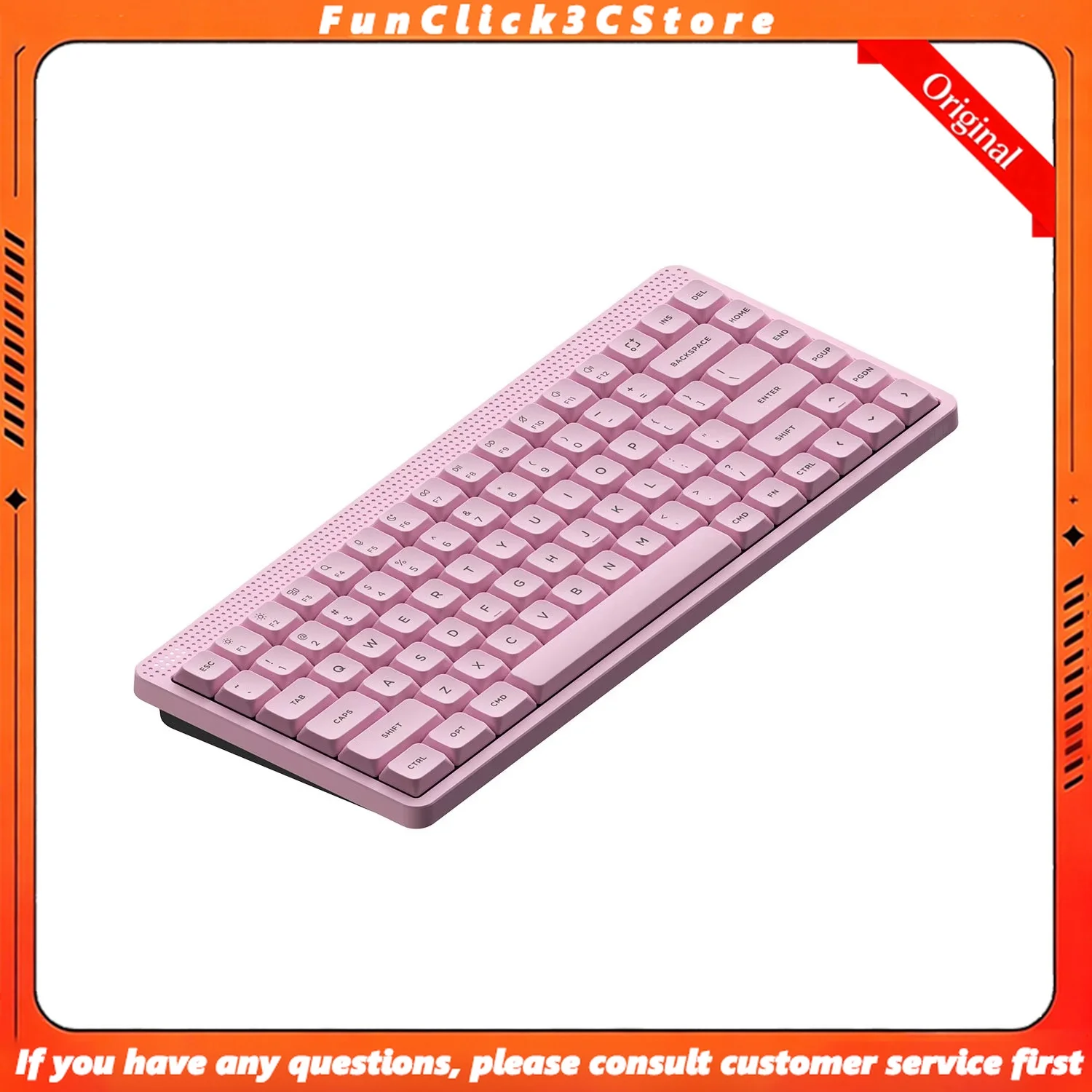 Original NuPhy Node75 Bluetooth Wireless Mechanical Keyboard with PBT Keycaps 3000mAh Battery RGB Ergonomic Low or Max High Axis