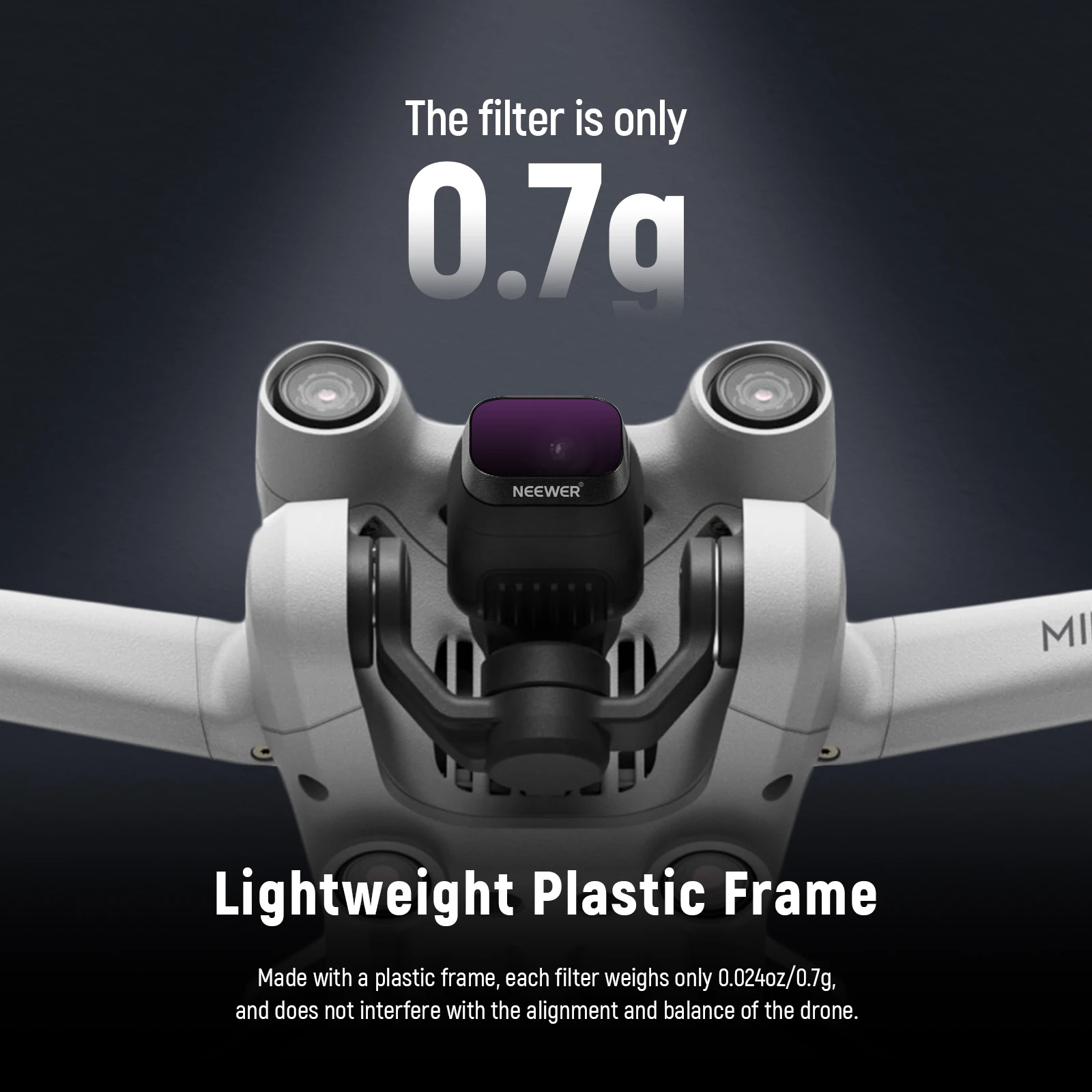 Neewer Set Filtros ND para DJI Mini 3/Mini 3 Pro, 6 Piezas