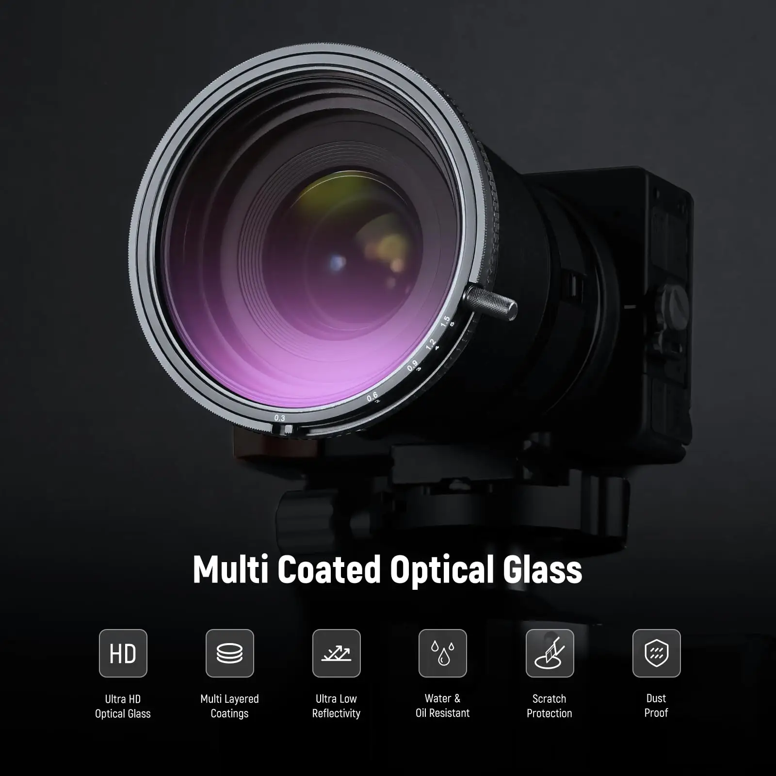 Neewer Filtro Variable ND&CPL 67mm ND2-ND32 ND3-64 2 en 1