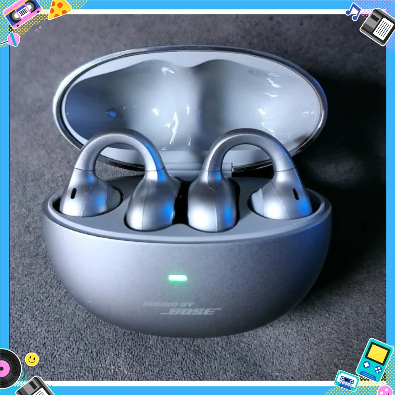 Baseus Inspire XC1 Open Ear Clip Wireless Bluetooth 6.1 Earbuds Hi-Res Audio 4 Mics Clear Call  Clip on Sports Earphones Gift