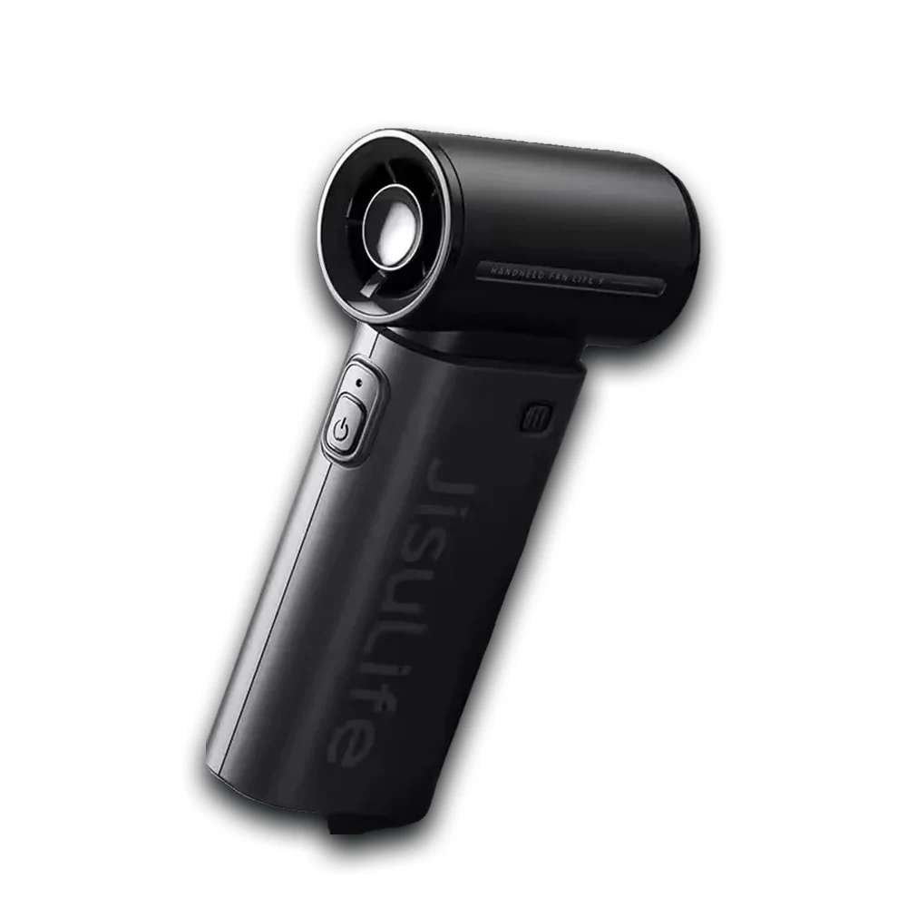 JISULIFE Life9 Handheld Turbo Fan Super Strong Wind 5 Speeds,Long Battery Life 5000mAh USB Rechargeable Multipurpose Pocket fan
