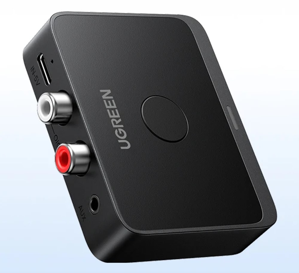 UGREEN Adaptador Bluetooth 6.0 Receptor LDAC AAC 3.5mm 2RCA