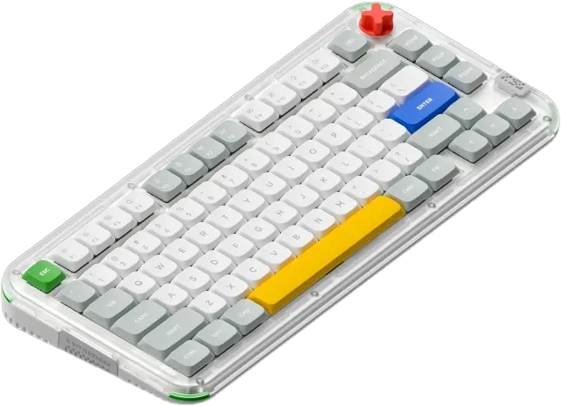 NuPhy Kick75 Mechanical Keyboard Low Switch Wireless 75% Layout Hot-Swap Gasket Structure Bluetooth 2.4G Gaming Silent axis
