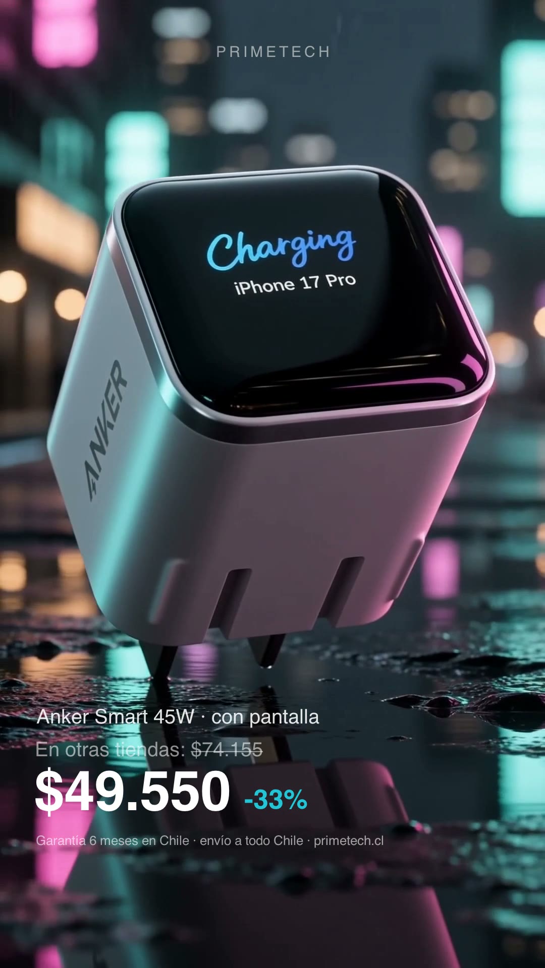Anker Smart 45w Charger Adapter with Display Suitable for Iphone 17 Pro Max Charging Head Fast Charging