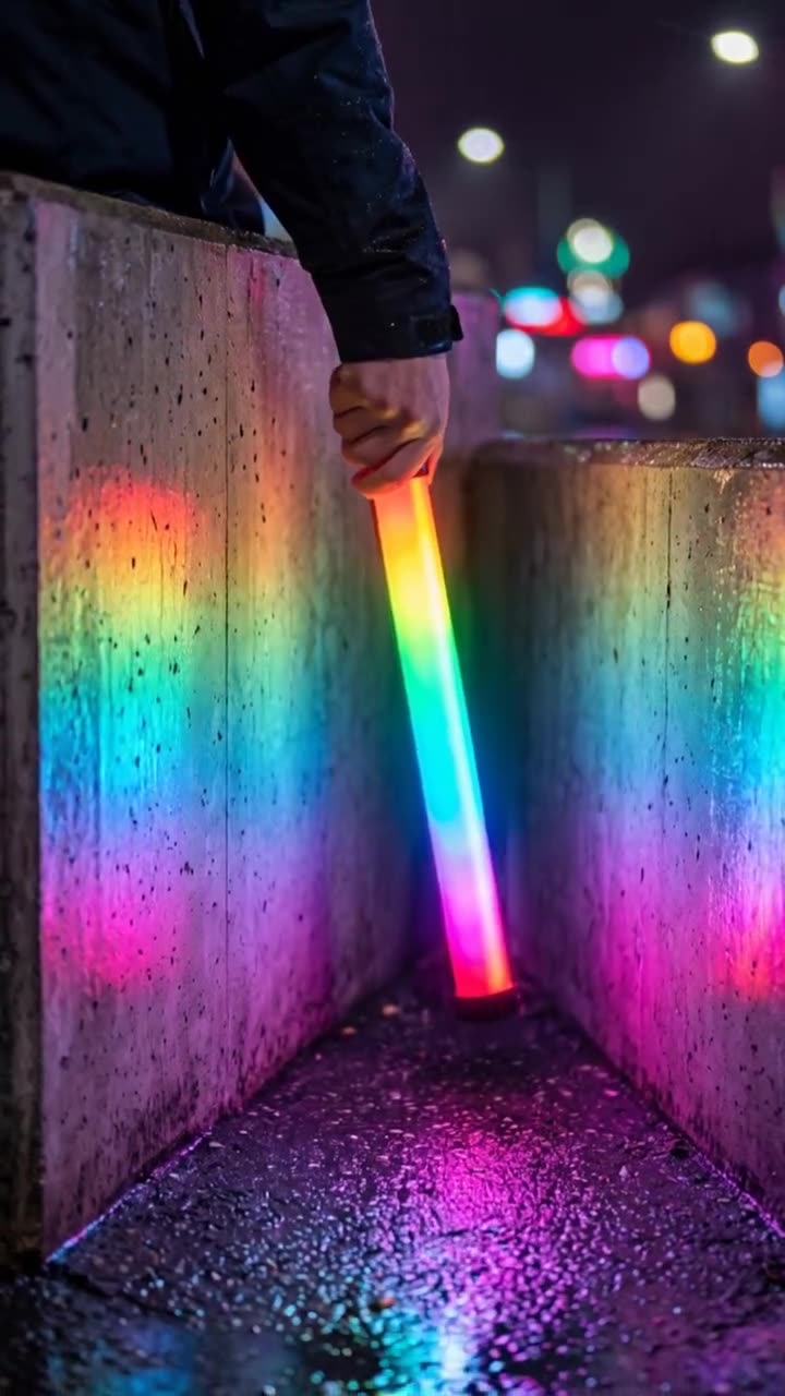 NEEWER Basics 21" Magnetic RGB Light Wand LED Handheld Video Tube Lighting Stick with  for Studio Photography Streaming