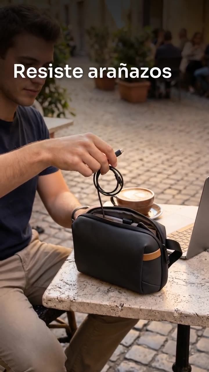 PGYTECH Tech Pouch Organizer Bag Waterproof Small Electronics Tech Organizer Pouch For Cables, Phone Batteries